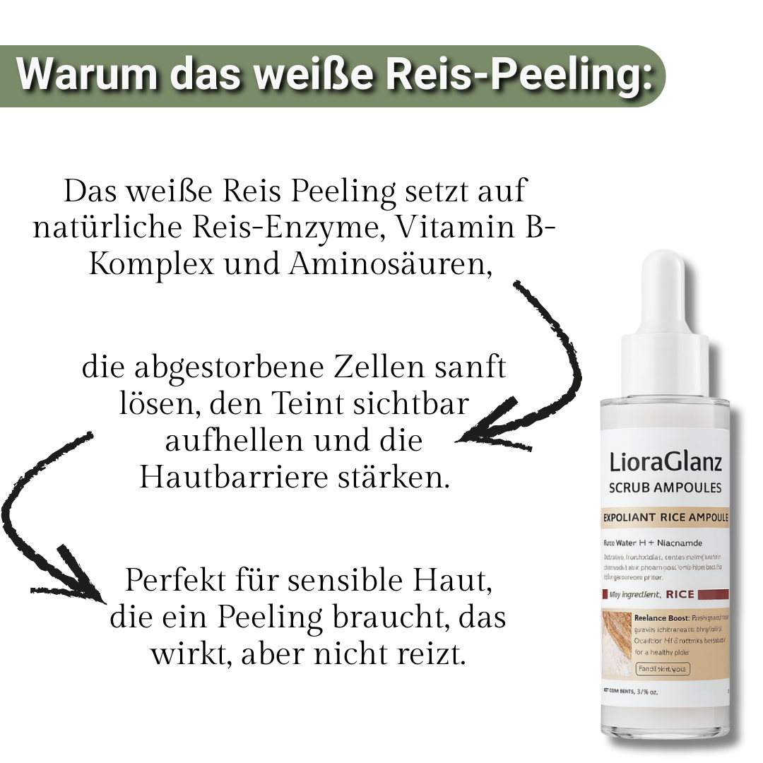 LioraGlanz Reis Peeling – Das perfekte Haut-Set für sichtbar glattere, strahlendere Haut